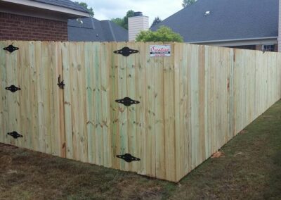 Photograph of residential fencing