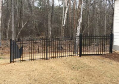 Photograph of residential fencing