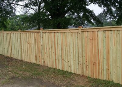 Photograph of residential fencing