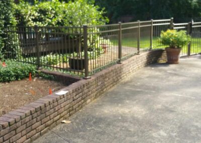 Photograph of residential fencing