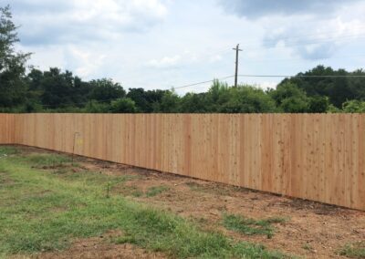 Photograph of residential fencing