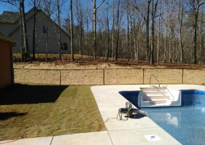 Photograph of residential fencing