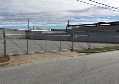 Photograph of commercial fencing