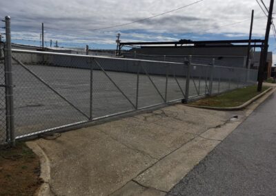 Photograph of commercial fencing