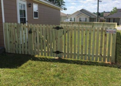 Photograph of residential fencing