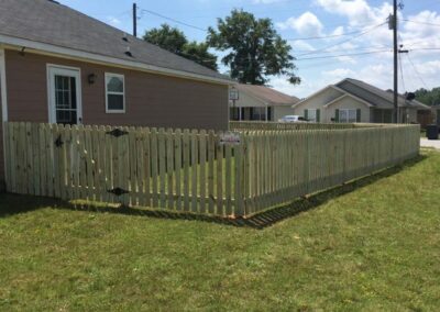 Photograph of residential fencing