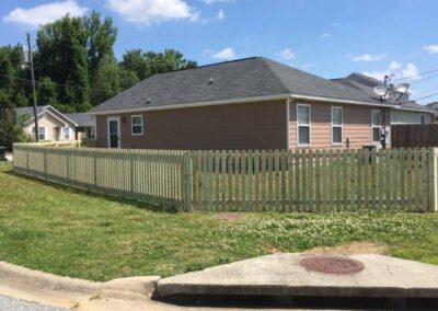 Photograph of residential fencing