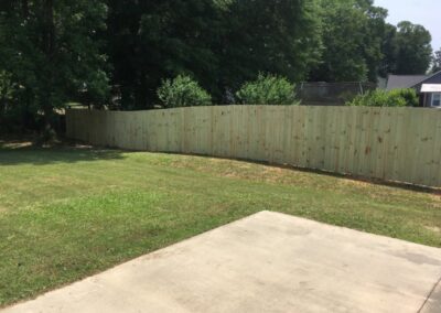 Photograph of residential fencing