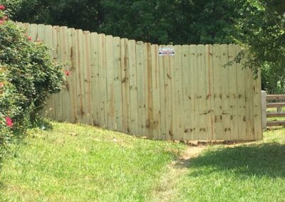 Photograph of residential fencing