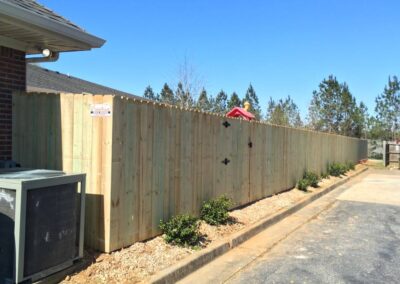 Photograph of residential fencing