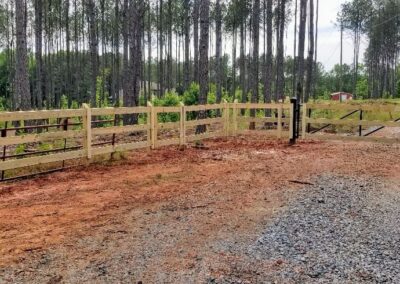 Photograph of farm fencing