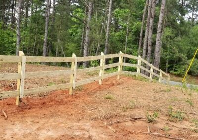 Photograph of farm fencing