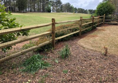 Photograph of residential fencing