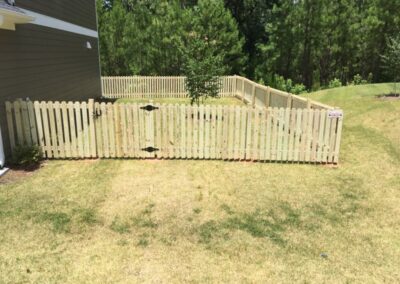 Photograph of residential fencing