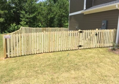 Photograph of residential fencing