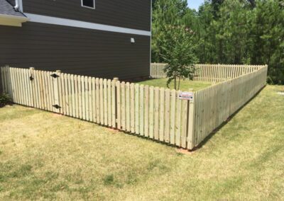 Photograph of residential fencing