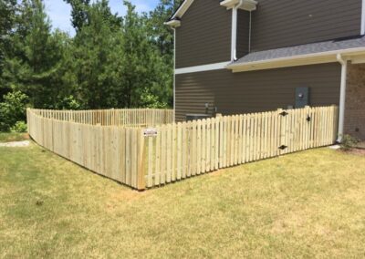 Photograph of residential fencing