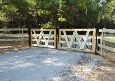 Photograph of farm fencing