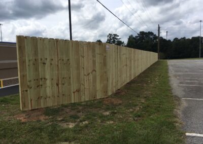 Photograph of commercial fencing