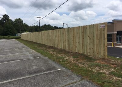 Photograph of commercial fencing